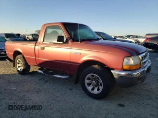 2000 Ford Ranger XL with VIN 1FTYR10V0YPB61591, listed as a Copart auction lot 88087815 with 151,529 mi miles and Salvage Title. Bid and sale history available at carsss.com. Image 4.