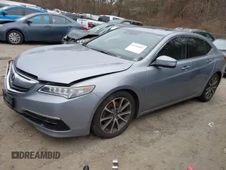 2015 Acura TLX V6 Tech with VIN 19UUB3F58FA005919, listed as a IAAI auction lot 41245647 with 110,505 mi miles. Bid and sale history available at carsss.com. Image 20.
