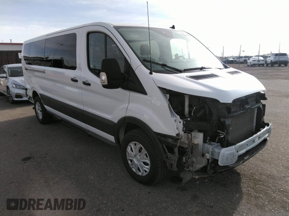 2023 Ford Transit Passenger XL with VIN 1FBAX2YG6PKA64348, listed as a IAAI auction lot 41850514 with 60,902 mi miles and . Bid and sale history available at DreamBid. Image 1.