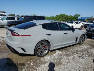2018 Kia Stinger GT2 with VIN KNAE55LC7J6030490, listed as a Copart auction lot 51708105 with 98,548 mi miles and Salvage Title. Bid and sale history available at carsss.com. Image 3.