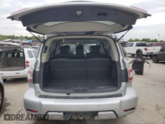 2018 Nissan Armada SV with VIN JN8AY2NC0J9558282, listed as a Copart auction lot 68261684 with 139,668 mi miles and Salvage Title. Bid and sale history available at carsss.com. Image 6.