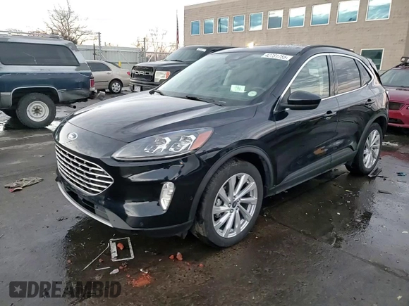 2021 Ford Escape Titanium Hybrid with VIN 1FMCU9DZ3MUA77020, listed as a Copart auction lot 42781755 with 45,201 mi miles and Salvage title. Bid and sale history available at DreamBid. Image 14.