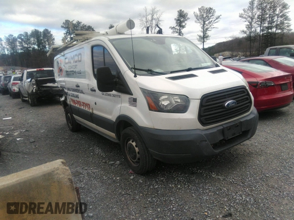 2016 Ford Transit Cargo with VIN 1FTYR1ZM7GKA14464, listed as a IAAI auction lot 41230405 with 120,604 mi miles and . Bid and sale history available at DreamBid. Image 1.