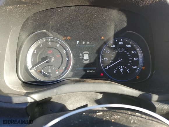 2021 Hyundai Kona SE with VIN KM8K1CAA8MU703886, listed as a Copart auction lot 77982794 with 80,330 mi miles and Salvage Title. Bid and sale history available at carsss.com. Image 9.