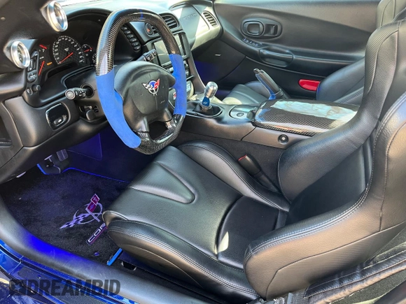2004 Chevrolet Corvette Z06 with VIN 1G1YY12S945126732, listed as a Copart auction lot 46402085 with 34,600 mi miles and Clean Title. Bid and sale history available at carsss.com. Image 6.