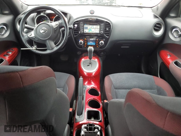 2015 Nissan Juke S with VIN JN8AF5MV0FT551711, listed as a Copart auction lot 51844825 with 57,459 mi miles and Salvage Title. Bid and sale history available at carsss.com. Image 8.