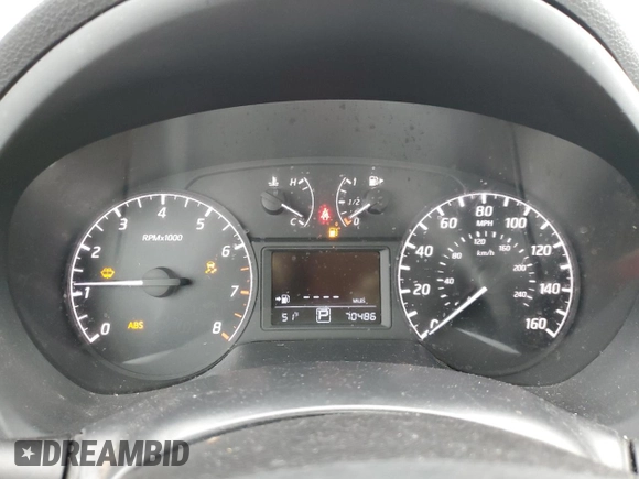 2016 Nissan Sentra SV with VIN 3N1AB7AP4GY268846, listed as a Copart auction lot 52778745 with 70,486 mi miles and Salvage Title. Bid and sale history available at DreamBid. Image 9.