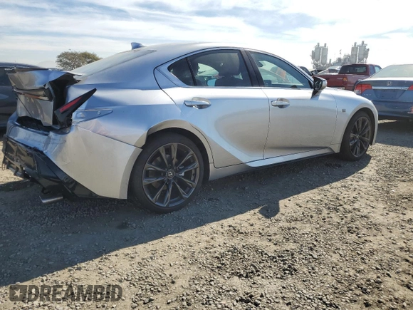 2024 Lexus IS 300 with VIN JTHBA1D25R5131172, listed as a Copart auction lot 43476375 with 22,835 mi miles and Salvage title. Bid and sale history available at DreamBid. Image 3.