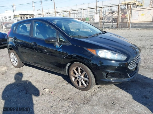 2019 Ford Fiesta SE with VIN 3FADP4EJ0KM143106, listed as a IAAI auction lot 41687584 with 101,124 mi miles. Bid and sale history available at carsss.com. Image 1.