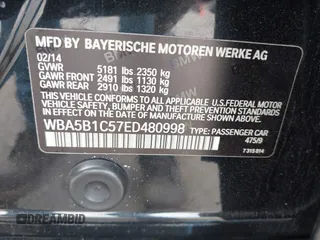 2014 BMW 5 Series 535i z VIN WBA5B1C57ED480998, wystawiony jako IAAI lot #42095081 z przebiegiem 150 556 mil mil oraz . Historia ofert i sprzedaży dostępna na DreamBid. Obrazek 9.