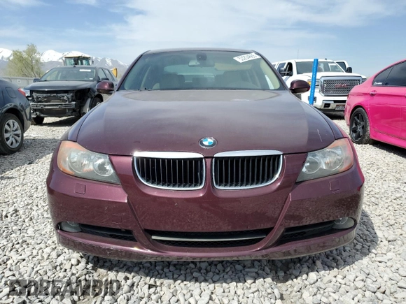 2007 BMW 3 Series 328xi with VIN WBAVC73507KP35487, listed as a Copart auction lot 53204665 with Not provided miles and Salvage title. Bid and sale history available at DreamBid. Image 5.