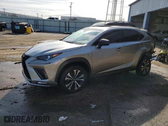 2018 Lexus NX with VIN JTJBARBZ8J2175024, listed as a Copart auction lot 44782455 with 33,316 mi miles and Salvage Title. Bid and sale history available at carsss.com. Image 1.