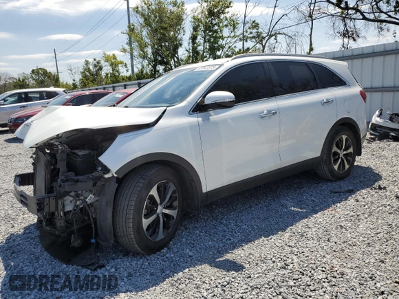 2018 Kia Sorento EX with VIN 5XYPH4A53JG409422, listed as a Copart auction lot 53042375 with 89,345 mi miles and Non repairable. Bid and sale history available at DreamBid. Image 1.
