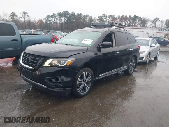 2020 Nissan Pathfinder Platinum with VIN 5N1DR2DM2LC597568, listed as a IAAI auction lot 41868520 with 50,794 mi miles. Bid and sale history available at carsss.com. Image 17.