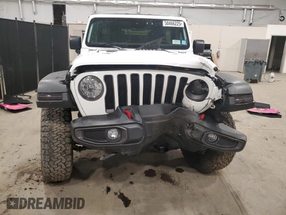 2023 Jeep Wrangler Rubicon with VIN 1C4HJXFGXPW534692, listed as a Copart auction lot 50466225 with 29,619 mi miles and Salvage title. Bid and sale history available at DreamBid. Image 5.