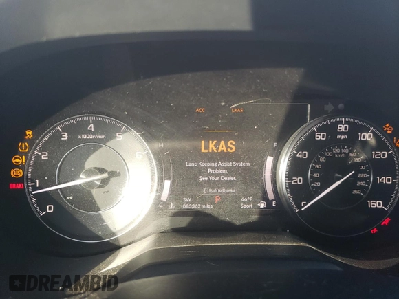 2019 Acura RDX with VIN 5J8TC2H36KL035160, listed as a Copart auction lot 40437944 with 83,362 mi miles. Bid and sale history available at carsss.com. Image 9.