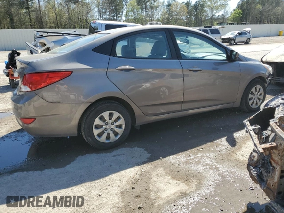 2017 Hyundai Accent SE with VIN KMHCT4AE8HU392649, listed as a Copart auction lot 49214025 with 165,412 mi miles and Salvage Title. Bid and sale history available at DreamBid. Image 3.