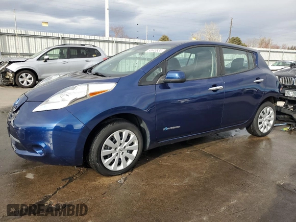 2016 Nissan LEAF SL with VIN 1N4BZ0CP8GC313075, listed as a Copart auction lot 86645824 with 38,002 mi miles and Salvage Title. Bid and sale history available at carsss.com. Image 1.