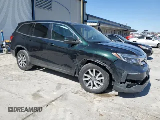 2021 Honda Pilot EX-L with VIN 5FNYF6H59MB004544, listed as a Copart auction lot 49628845 with 50,033 mi miles and Salvage Title. Bid and sale history available at carsss.com. Image 4.