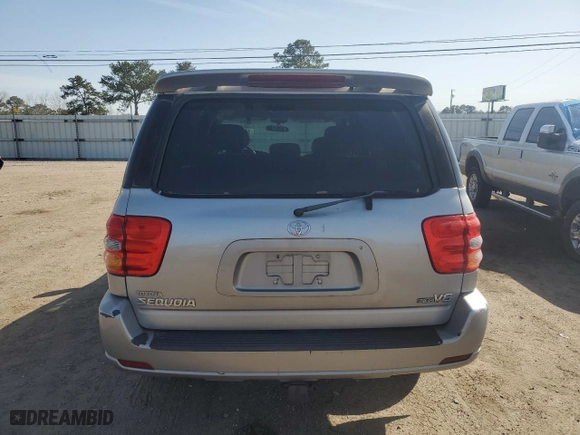 2002 Toyota Sequoia Limited with VIN 5TDZT38A42S064877, listed as a Copart auction lot 48266525 with 141,403 mi miles and Clean Title. Bid and sale history available at carsss.com. Image 6.