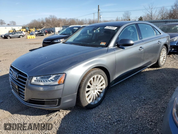 2015 Audi A8 4.0T с VIN WAU32AFD7FN039765, выставлен на аукционе Copart как лот 47642605 с пробегом 85 002 миль миль и Списание • Salvage title. История ставок и продаж доступна на DreamBid. Изображение 1.