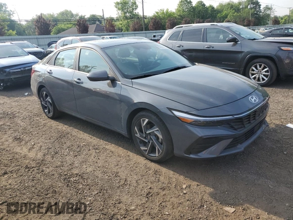 2024 Hyundai Elantra SEL with VIN KMHLS4DG7RU748901, listed as a Copart auction lot 59608625 with 21,072 mi miles and Salvage title. Bid and sale history available at DreamBid. Image 4.