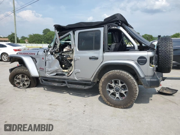 2018 Jeep Wrangler Unlimited Rubicon with VIN 1C4HJXFG4JW236436, listed as a Copart auction lot 60782365 with Not provided miles and Salvage title. Bid and sale history available at DreamBid. Image 2.