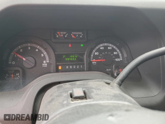 2014 Ford Econoline Cargo Commercial with VIN 1FTNE2EW3EDA13891, listed as a Copart auction lot 49907345 with 68,403 mi miles and Salvage title. Bid and sale history available at DreamBid. Image 9.