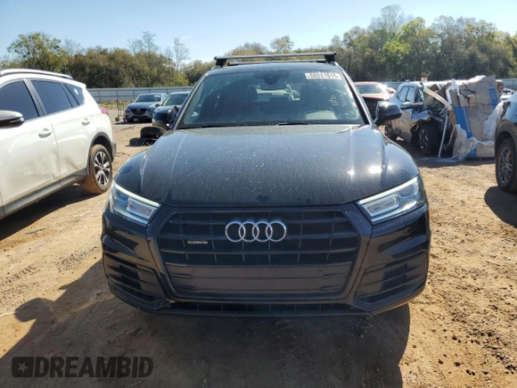 2020 Audi Q5 Premium with VIN WA1ANAFY9L2085142, listed as a Copart auction lot 50261515 with 38,477 mi miles and Salvage Title. Bid and sale history available at carsss.com. Image 5.