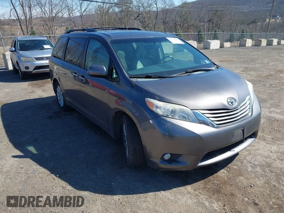 2013 Toyota Sienna XLE with VIN 5TDDK3DC6DS067612, listed as a IAAI auction lot 41756287 with 142,707 mi miles and . Bid and sale history available at DreamBid. Image 1.