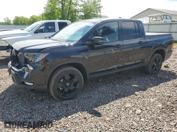 2024 Honda Ridgeline Black Edition with VIN 5FPYK3F8XRB028731, listed as a Copart auction lot 58711475 with 7,775 mi miles and Salvage title. Bid and sale history available at DreamBid. Image 1.