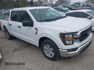 2023 Ford F-150 XL with VIN 1FTEW1C85PKD35491, listed as a IAAI auction lot 41923354 with 51,492 mi miles. Bid and sale history available at carsss.com. Image 1.