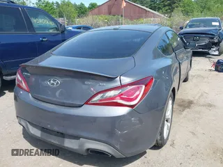 2015 Hyundai Genesis Coupe 3.8L Base with VIN KMHHT6KJ4FU128418, listed as a IAAI auction lot 42391336 with 90,197 mi miles and . Bid and sale history available at DreamBid. Image 4.