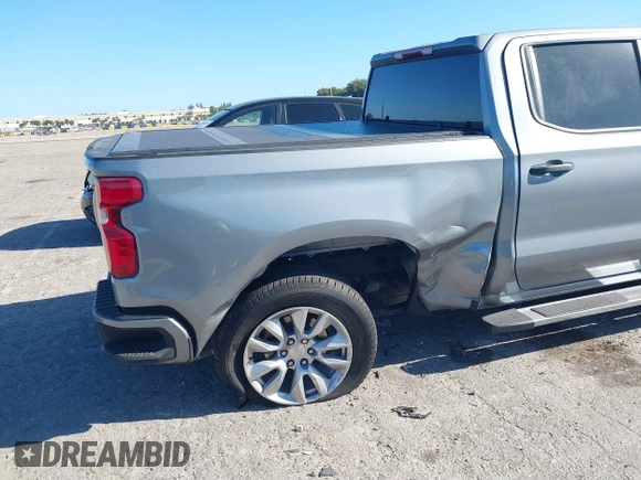 2024 Chevrolet Silverado 1500 Custom with VIN 1GCPABEK3RZ174705, listed as a IAAI auction lot 41830901 with 21,406 mi miles and . Bid and sale history available at DreamBid. Image 6.