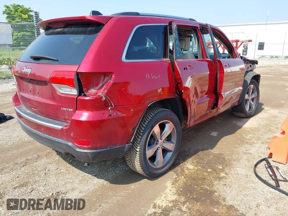 2014 Jeep Grand Cherokee Limited with VIN 1C4RJFBTXEC115239, listed as a IAAI auction lot 42352872 with 51,422 mi miles and . Bid and sale history available at DreamBid. Image 4.
