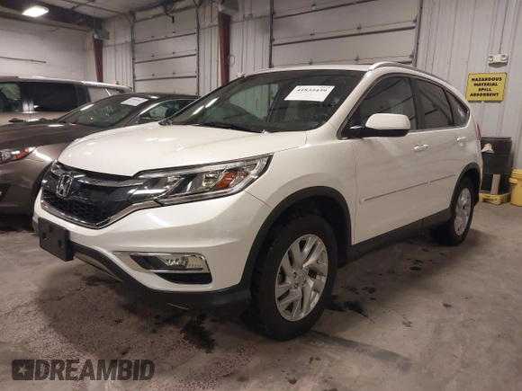 2015 Honda CR-V EX-L with VIN 5J6RM4H75FL030360, listed as a IAAI auction lot 41833439 with 81,576 mi miles. Bid and sale history available at carsss.com. Image 2.