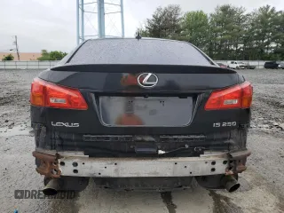 2007 Lexus IS 250 with VIN JTHBK262872039083, listed as a Copart auction lot 57882035 with 191,011 mi miles and Salvage title. Bid and sale history available at DreamBid. Image 6.