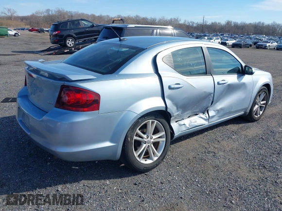 2013 Dodge Avenger SXT with VIN 1C3CDZCB5DN544333, listed as a IAAI auction lot 41655816 with 95,894 mi miles and . Bid and sale history available at carsss.com. Image 4.