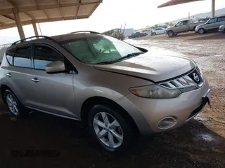 2009 Nissan Murano SL with VIN JN8AZ18U49W024565, listed as a IAAI auction lot 41874567 with 186,092 mi miles. Bid and sale history available at carsss.com. Image 1.