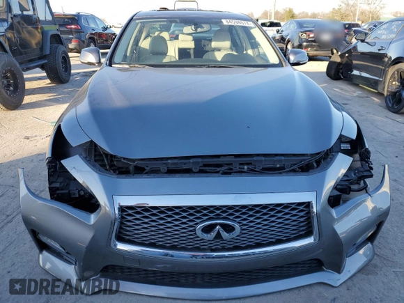 2017 Infiniti Q50 Red Sport 400 with VIN JN1FV7AP5HM851332, listed as a Copart auction lot 84598074 with Not Provided miles and Salvage Title. Bid and sale history available at DreamBid. Image 5.