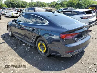 2018 Audi A5 Sportback Premium Plus with VIN WAUENCF56JA100415, listed as a Copart auction lot 40967394 with 40,158 mi miles. Bid and sale history available at carsss.com. Image 2.