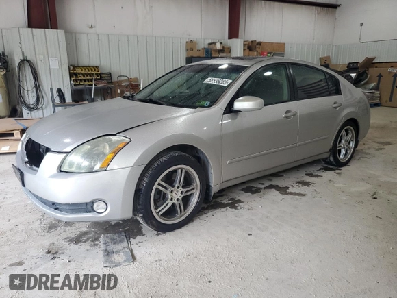 2004 Nissan Maxima SE with VIN 1N4BA41E44C820275, listed as a Copart auction lot 58536285 with 162,507 mi miles and Salvage title. Bid and sale history available at DreamBid. Image 1.