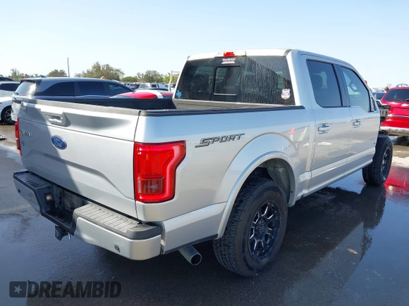 2015 Ford F-150 XL with VIN 1FTEW1CG3FFC93000, listed as a IAAI auction lot 41858746 with 106,815 mi miles. Bid and sale history available at carsss.com. Image 4.
