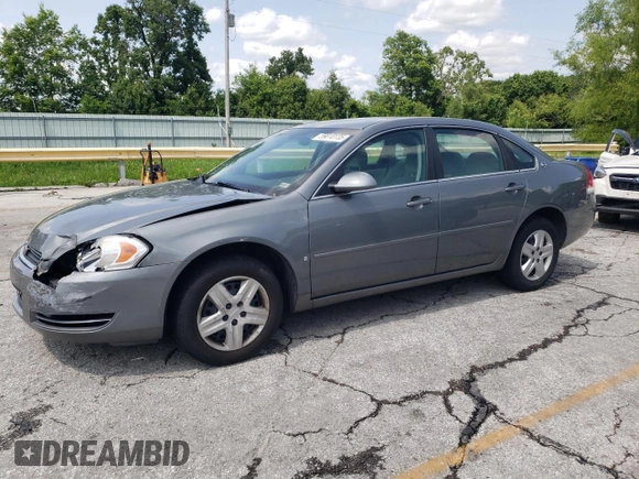 2008 Chevrolet Impala LS z VIN 2G1WB58KX81197842, wystawiony jako Copart lot #59018135 z przebiegiem 126 824 mil mil oraz Szkoda całkowita • Salvage title. Historia ofert i sprzedaży dostępna na DreamBid. Obrazek 1.