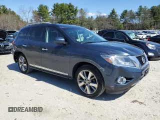 2016 Nissan Pathfinder Platinum with VIN 5N1AR2MM8GC632977, listed as a Copart auction lot 52808275 with 111,490 mi miles and Salvage Title. Bid and sale history available at carsss.com. Image 4.