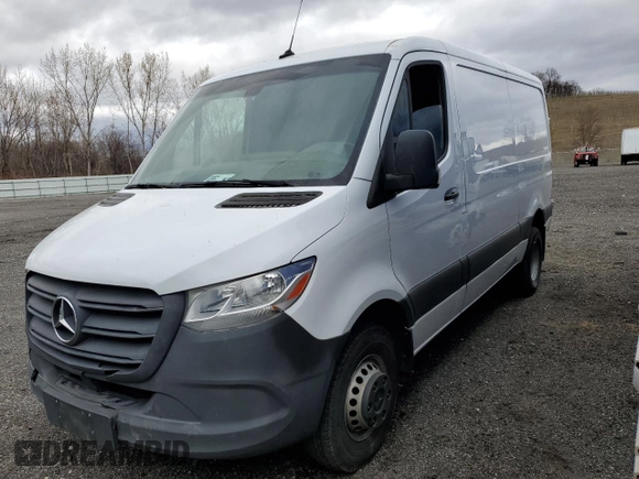 2021 Mercedes-Benz Sprinter with VIN W1Y5EBHY5MT073670, listed as a Copart auction lot 51077245 with Not Provided miles and Salvage Title. Bid and sale history available at DreamBid. Image 1.