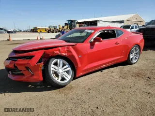 2017 Chevrolet Camaro 2LT with VIN 1G1FD1RS5H0160789, listed as a Copart auction lot 47669705 with 66,294 mi miles and Salvage Title. Bid and sale history available at carsss.com. Image 1.