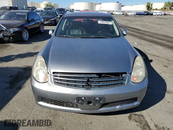 2006 Infiniti G35 with VIN JNKCV51E56M518921, listed as a Copart auction lot 76822984 with 172,791 mi miles and Clean Title. Bid and sale history available at DreamBid. Image 5.