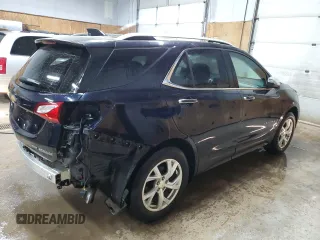 2020 Chevrolet Equinox Premier z VIN 2GNAXXEV9L6118712, wystawiony jako Copart lot #55355485 z przebiegiem 88 988 mil mil oraz Nie do naprawy • Non repairable. Historia ofert i sprzedaży dostępna na DreamBid. Obrazek 3.