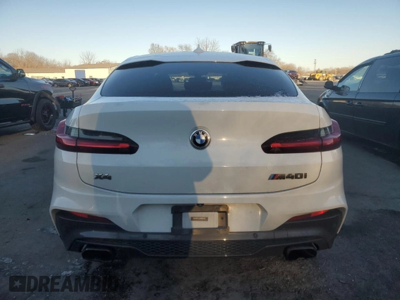 2019 BMW X4 M40i with VIN 5UXUJ5C55KLJ64105, listed as a Copart auction lot 87162014 with 92,946 mi miles and Salvage title. Bid and sale history available at DreamBid. Image 6.